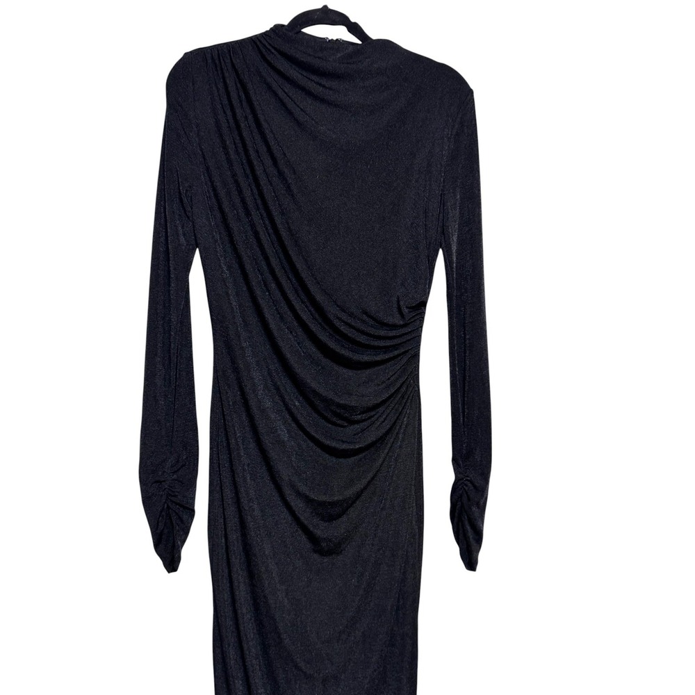 NWT Alexia Admor Quiet Luxury Shimmer Midi Dress‎ Women Sz M Ruched Bodycon Gala